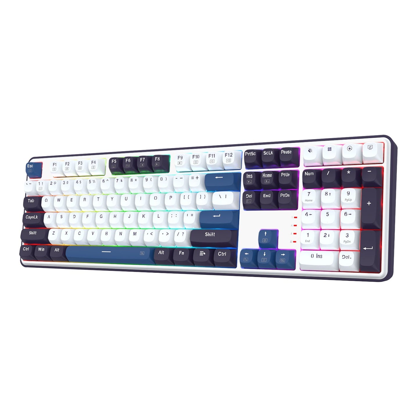 Redragon K689 WYVERN RGB Wired Mechanical Keyboard - White/Black-2