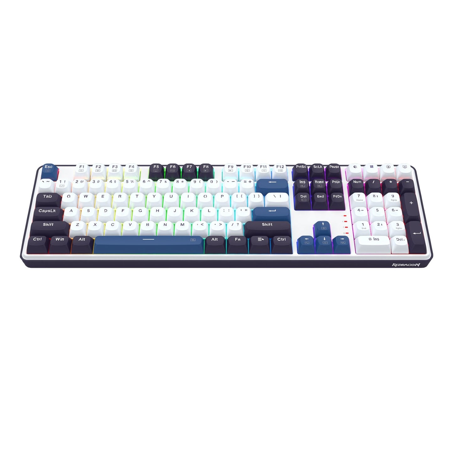 Redragon K689 WYVERN RGB Wired Mechanical Keyboard - White/Black-3