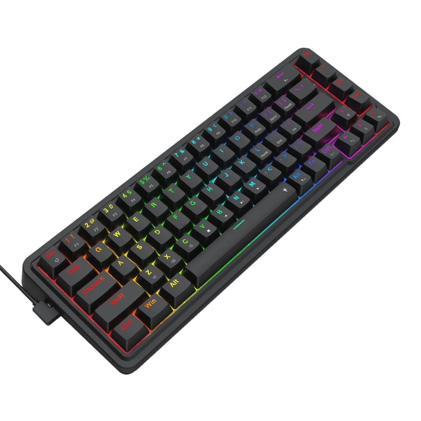 Redragon NOVA K709 65% Wired Gasket RGB Gaming Keyboard - Black-2