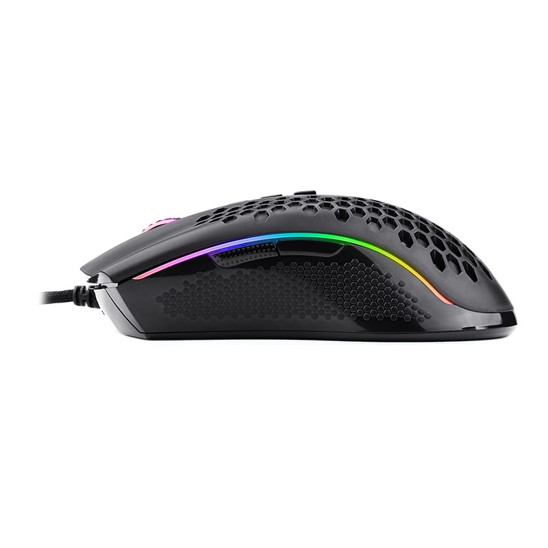 REDRAGON STORM 12400DPI 7 Buttons|Ergonomic Design|P3327 Optical Sensor|Lightweight Body|RGB Backlit gaming Mouse - Black-3