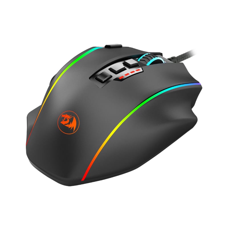 REDRAGON PERDICTION 4 12400DPI RGB MMO Ergo Gaming Mouse - Black-2