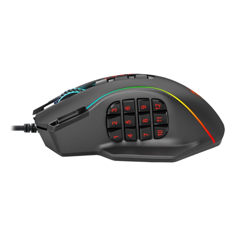 REDRAGON PERDICTION 4 12400DPI RGB MMO Ergo Gaming Mouse - Black-4