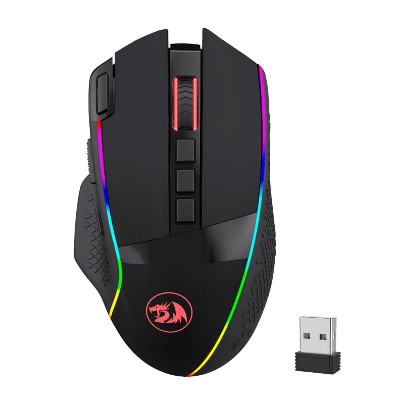 REDRAGON Enlightment 19000DPI RGB Wireless Gaming Mouse - Black-0