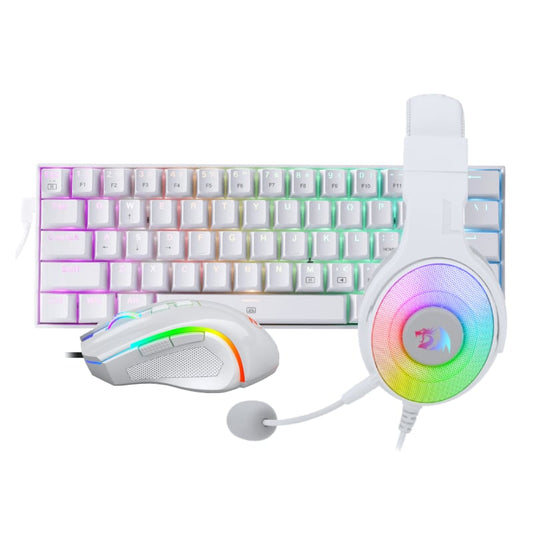 REDRAGON 3IN1 MS|HS|KB WIRED COMBO - WHITE-0