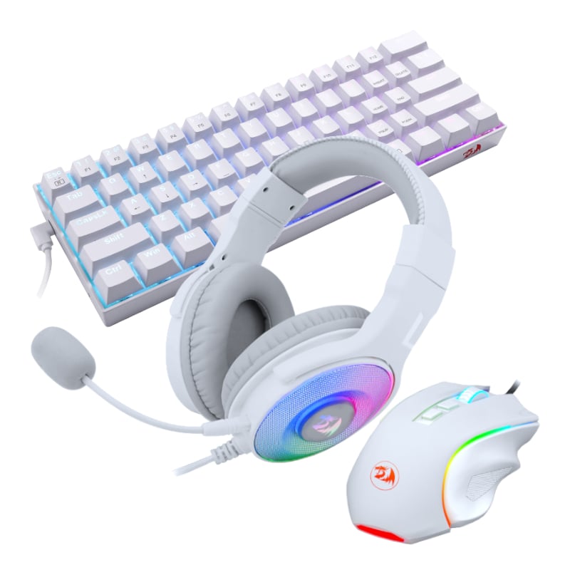 REDRAGON 3IN1 MS|HS|KB WIRED COMBO - WHITE-2