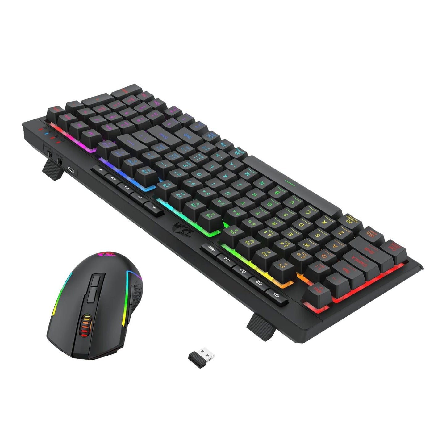 Redragon RYLO PRO S142 Tri-Mode RGB Gaming Keyboard and Mouse Combo-4