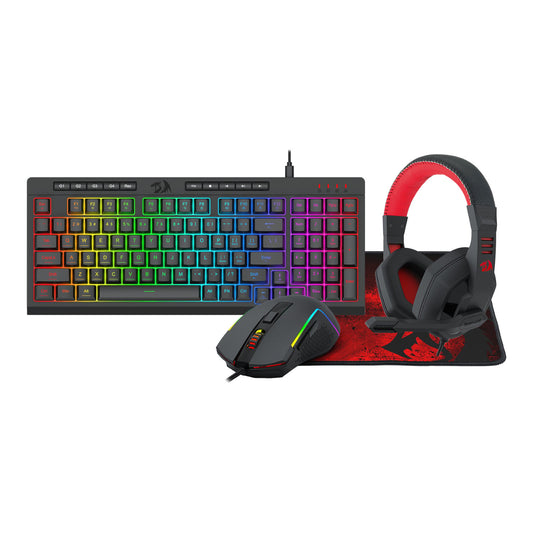 Redragon 4-in-1 Keyboard | Mouse | Mousepad | Headset Gaming Combo-0