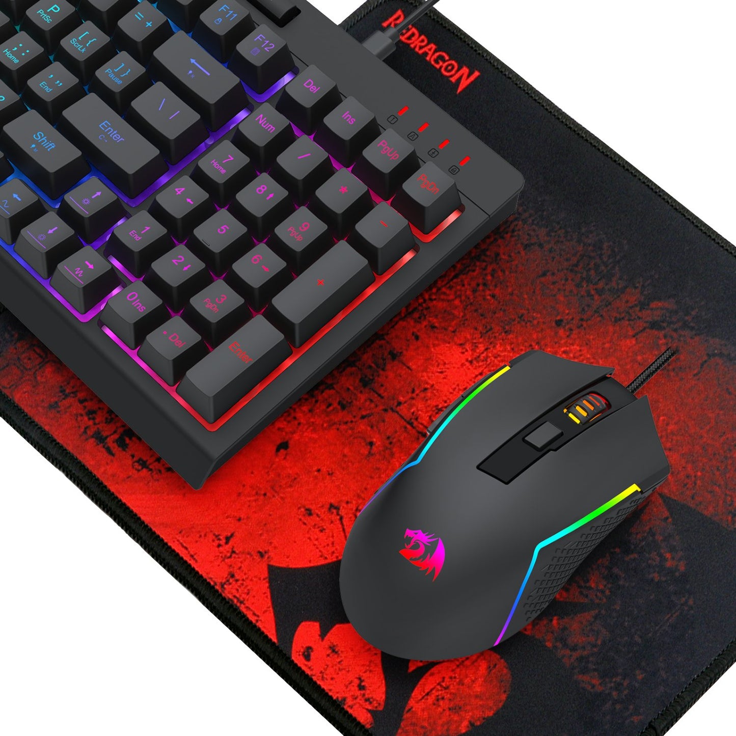 Redragon 4-in-1 Keyboard | Mouse | Mousepad | Headset Gaming Combo-4