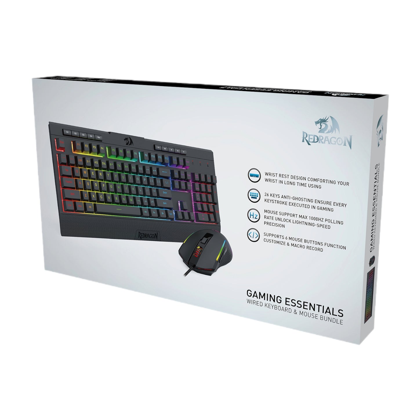 Redragon S136 Gaming Keyboard and Mouse Combo-Black-6