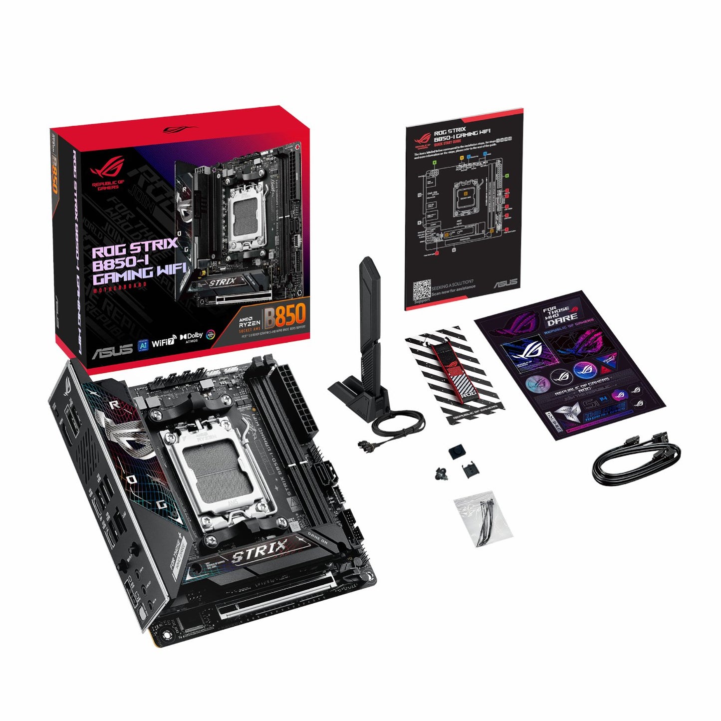 Asus ROG Strix B850-I Gaming WiFi AM5 Mini-ITX Gaming Motherboard-6