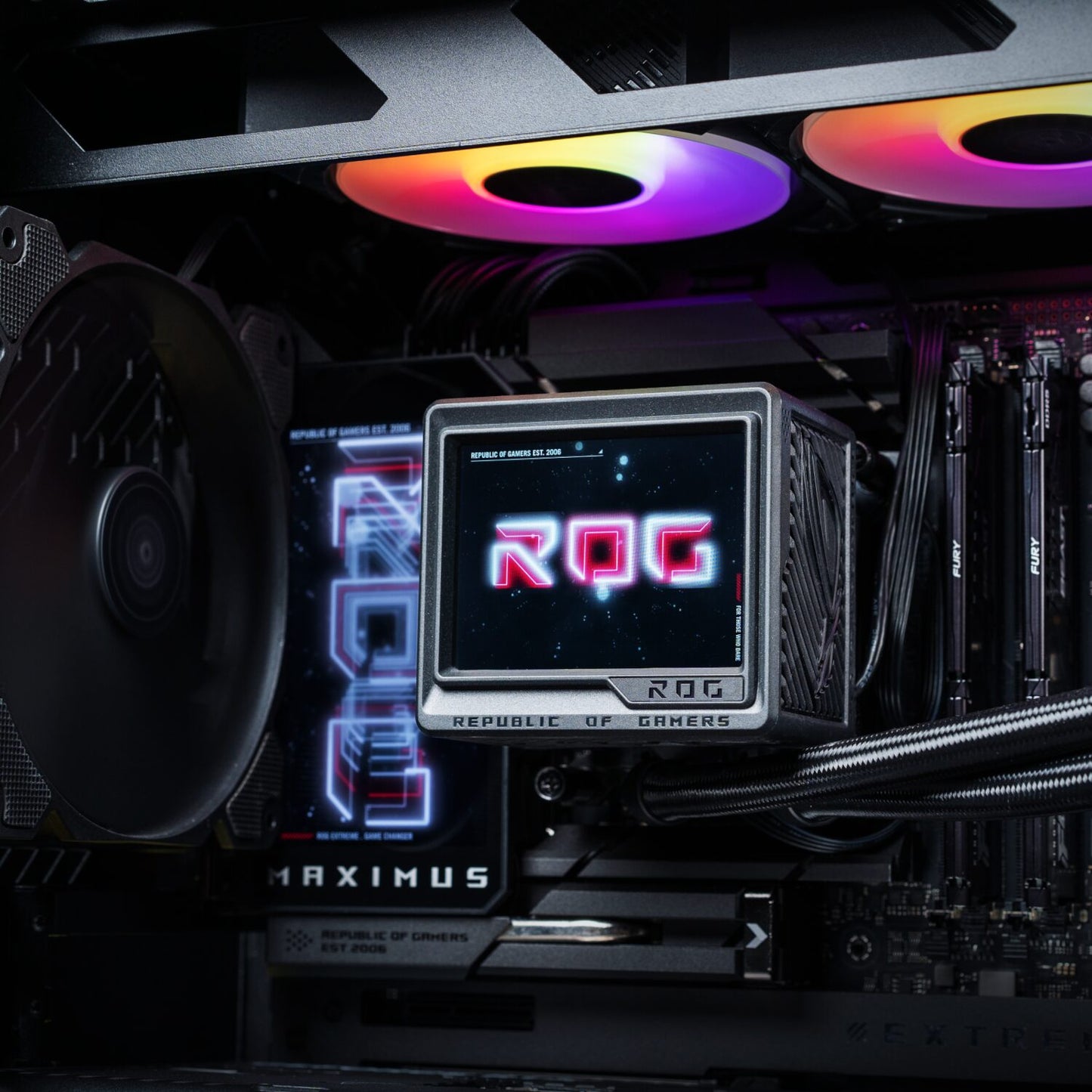 Asus ROG Ryujin III ARGB AIO Liquid Cooler - 3.5" LCD Display-7