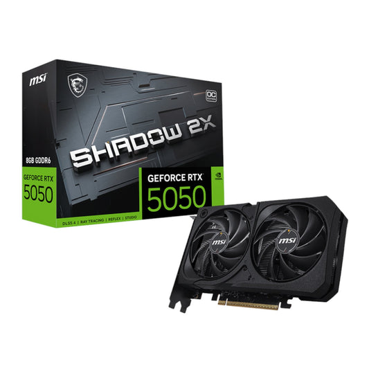 MSI Nvidia GeForce RTX 5050 Shadow 2X OC 8GB Graphics Card-0