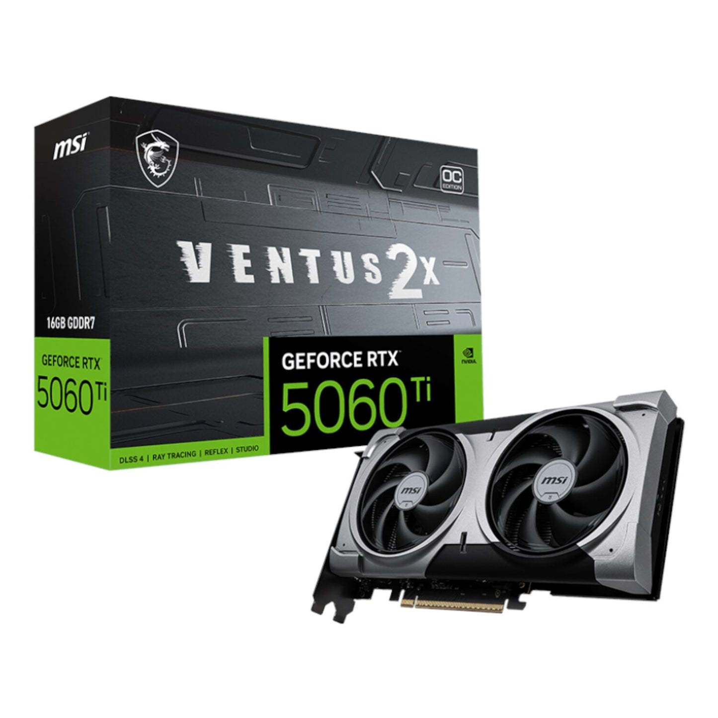 MSI GeForce RTX 5060 Ti VENTUS 2X OC PLUS 16GB GDDR7 Graphics Card-0