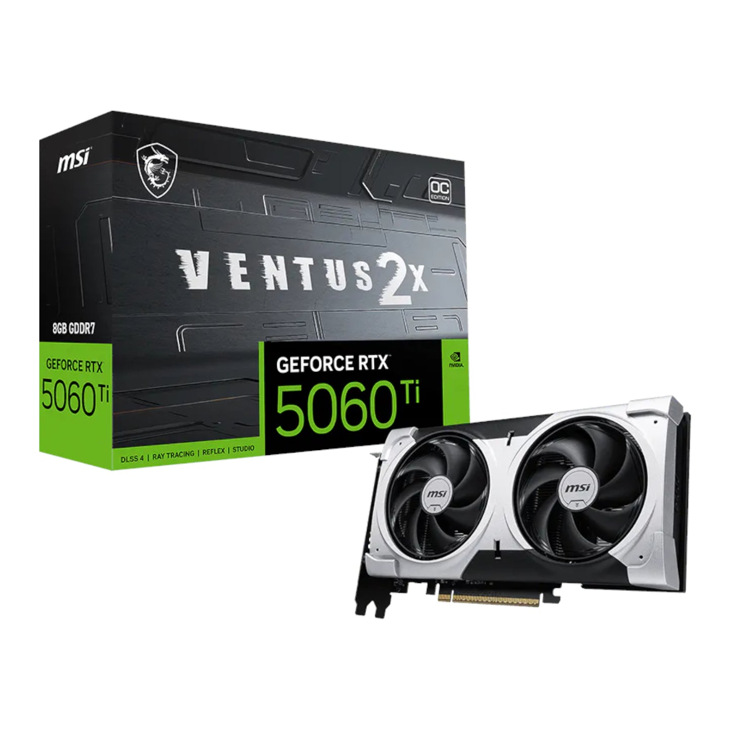 MSI Nvidia GeForce RTX 5060TI VENTUS 2X OC PLUS 8GB Graphics Card-0