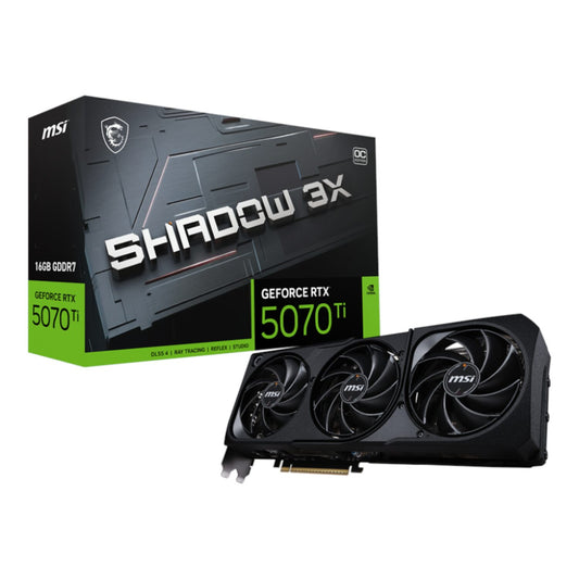 MSI GeForce RTX 5070 Ti 16GB GDDR7 SHADOW 3X OC Graphics Card-0
