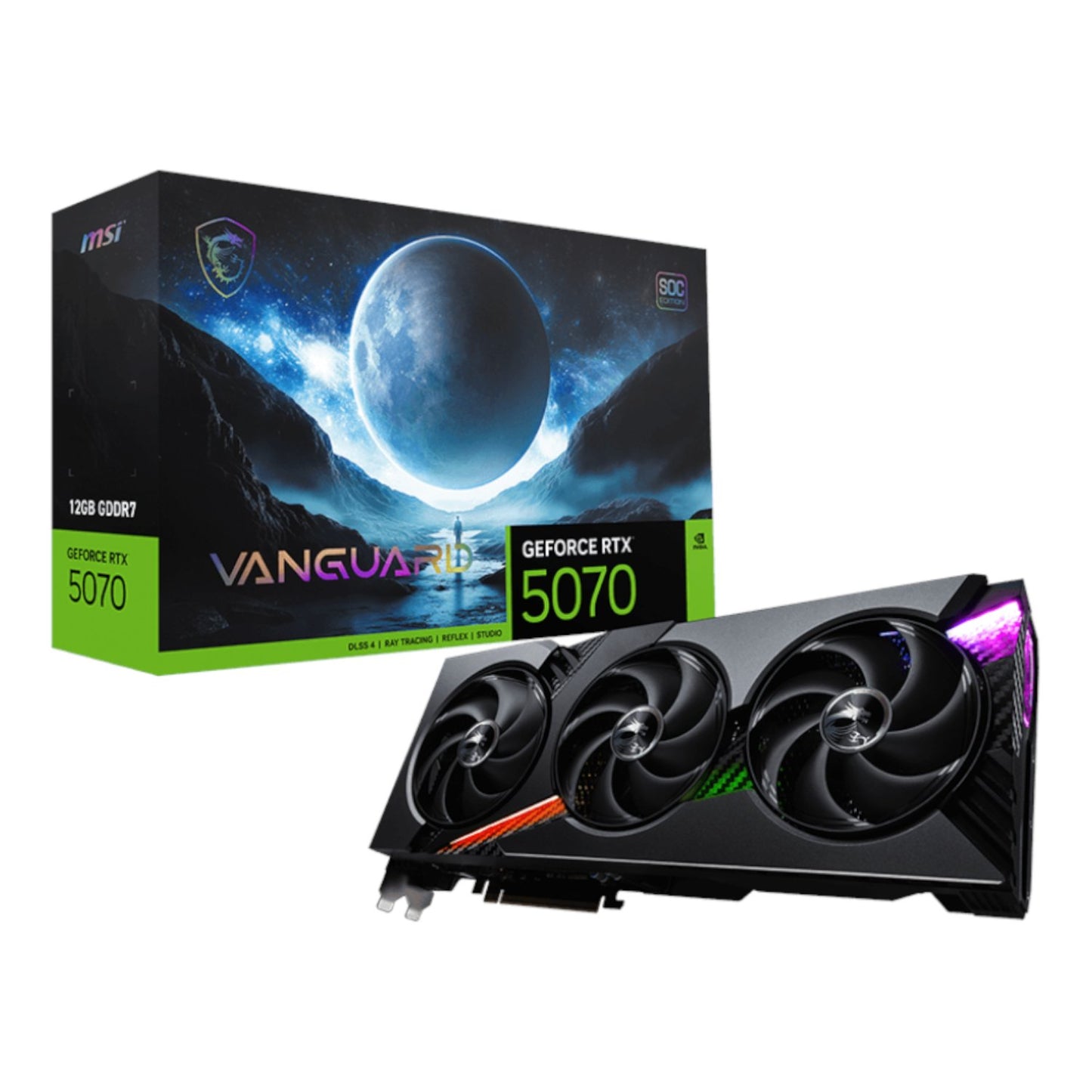 MSI GeForce RTX 5070 VANGUARD SOC 12GB Graphics Card-0