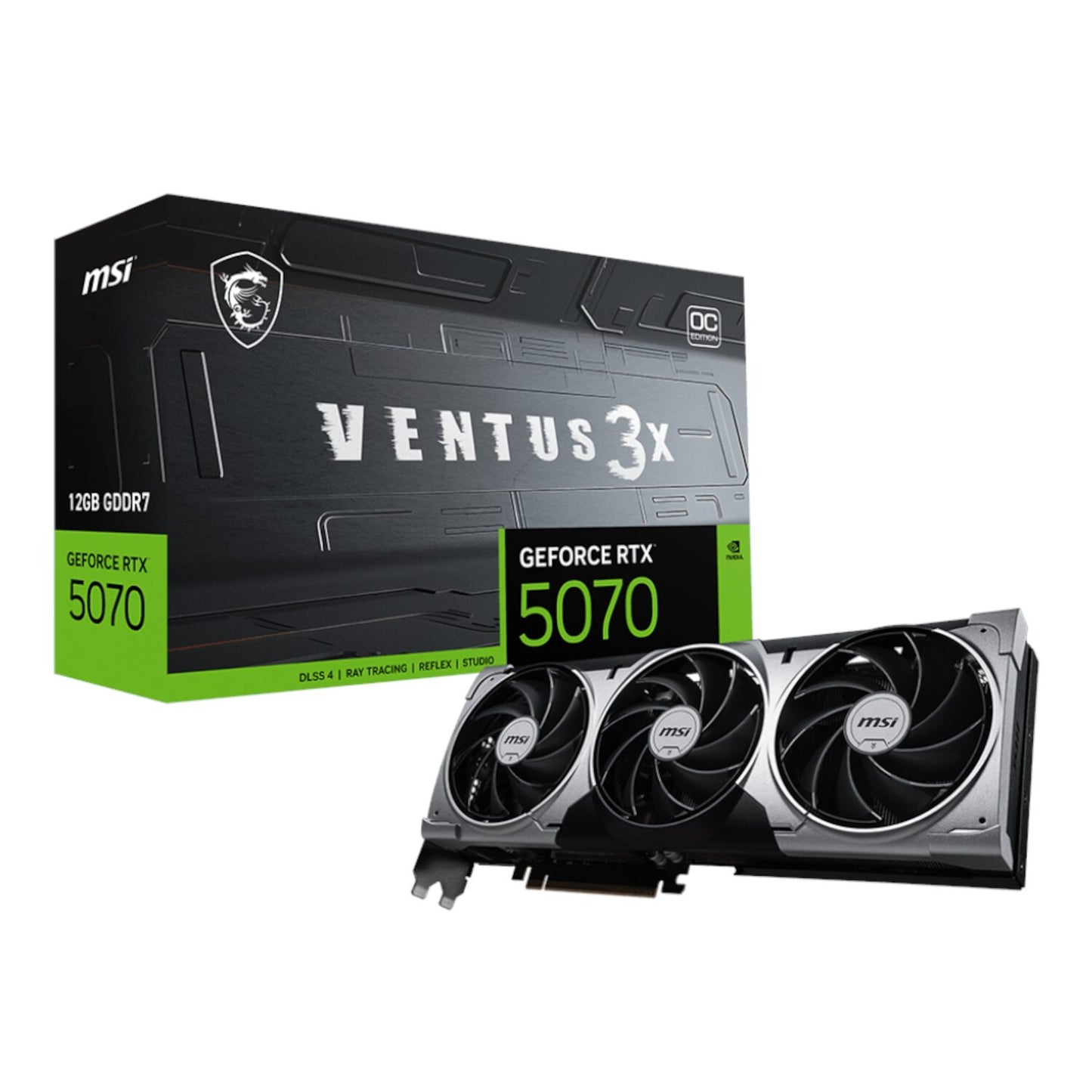 MSI GeForce RTX 5070 12GB VENTUS 3X OC Graphics Card - PCIe 5.0-0