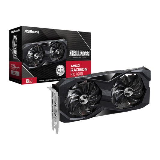 ASRock Radeon RX7600 Challenger 8G OC GDDR6 128-BIT Graphics Card-0