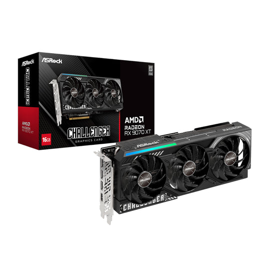 ASRock Radeon RX9070 XT Challenger 16G Graphics Card-0