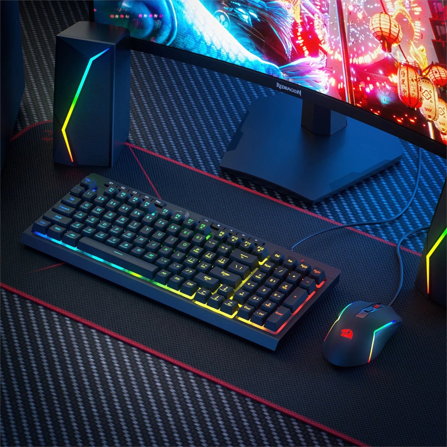 Redragon RYLO S141 Membrane Gaming Keyboard and Mouse Wired Combo-3