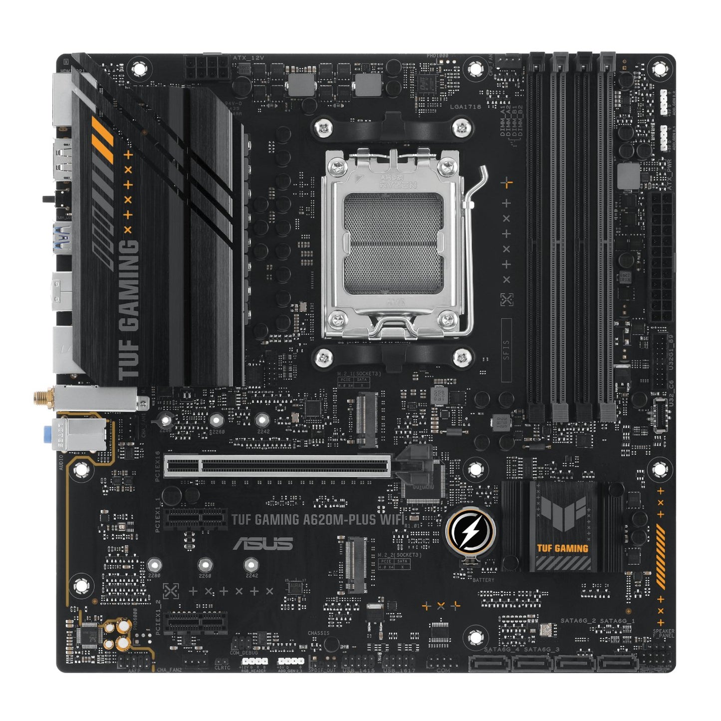 Asus TUF Gaming A620M-PLUS AM5 WIFI M-ATX Motherboard-1