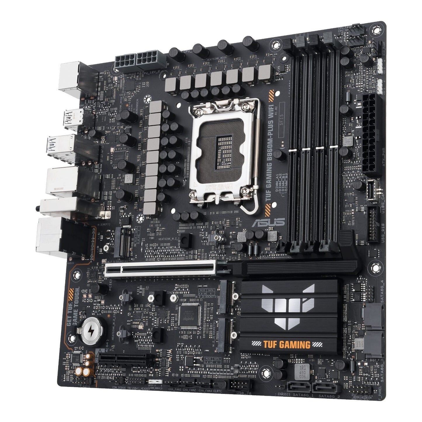Asus TUF Gaming B860M-Plus Wi-Fi M-ATX Motherboard – Intel LGA1851, DDR5, PCIe 5.0. Wi-Fi 7-2