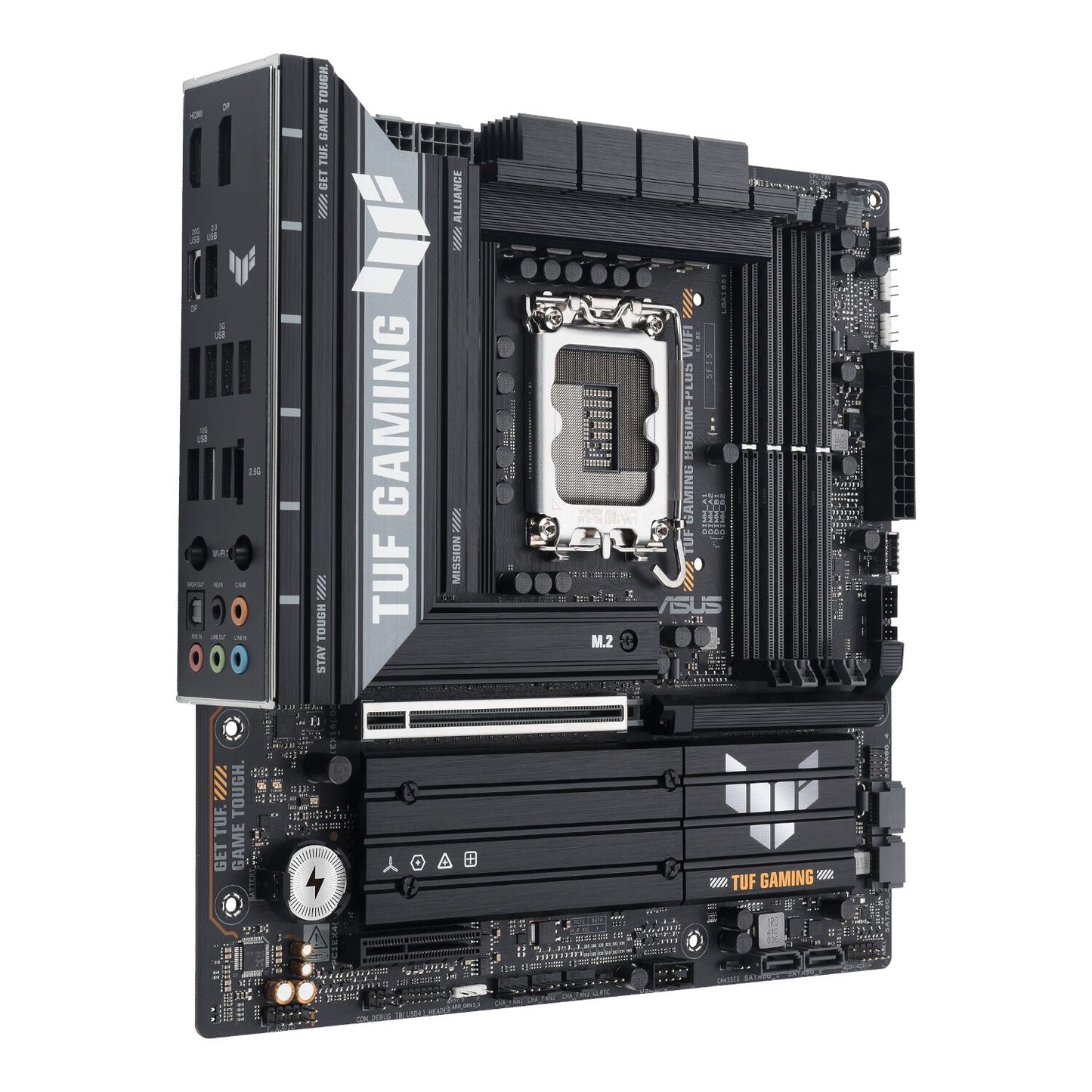 Asus TUF Gaming B860M-Plus Wi-Fi M-ATX Motherboard – Intel LGA1851, DDR5, PCIe 5.0. Wi-Fi 7-3