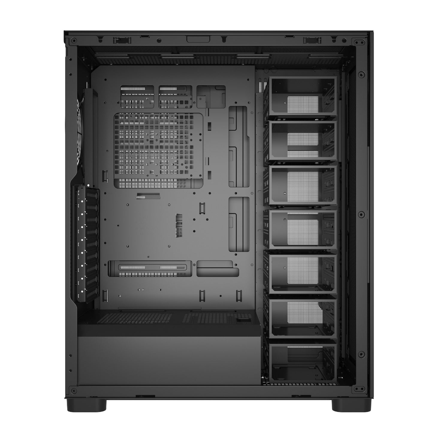 FSP U660 ATX Ultra Tower (Multi-HDD) Desktop Chassis - Black-3