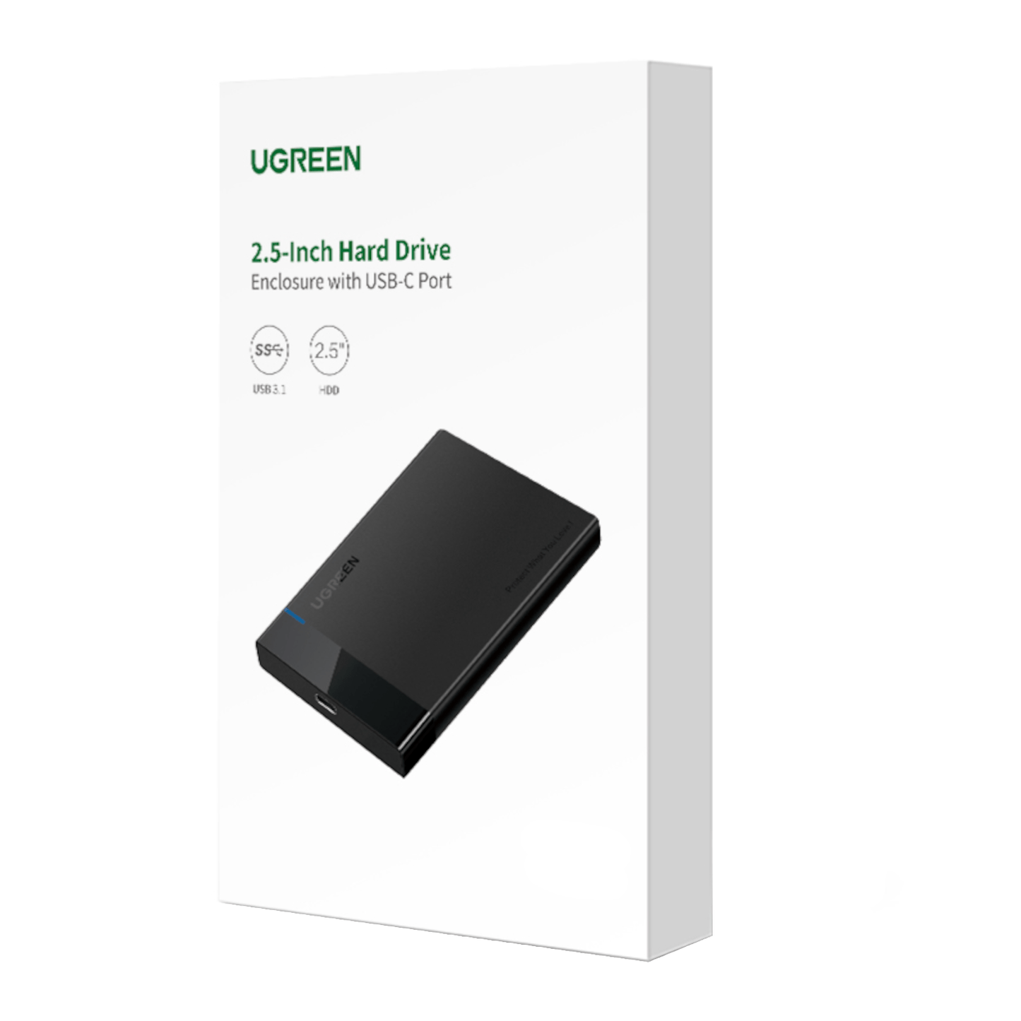 UGREEN 2.5'' SATA Hard Drive USB 3.0 Enclosure, UASP, 6Gbps-4