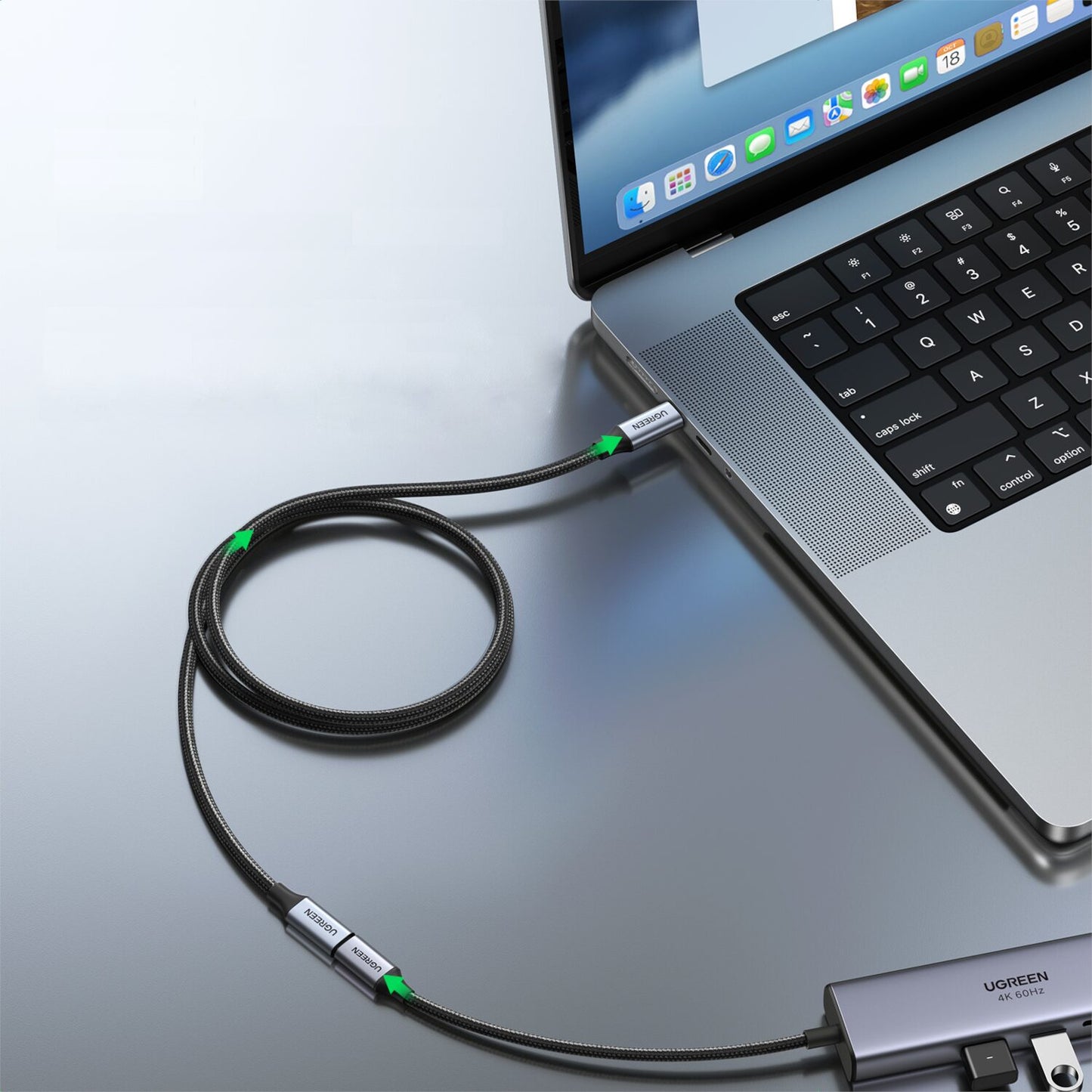 UGREEN Type-C 3.1 Gen2 Extension Cable – 10Gbps, PD 100W (1m)-3