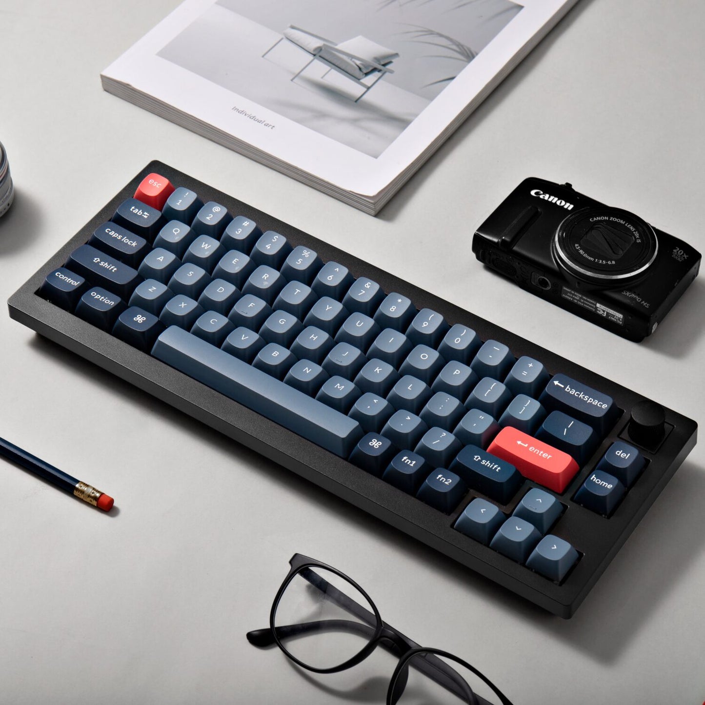 Keychron V2 Max 65% RGB Mechanical Keyboard - Gateron Jupiter Brown-7