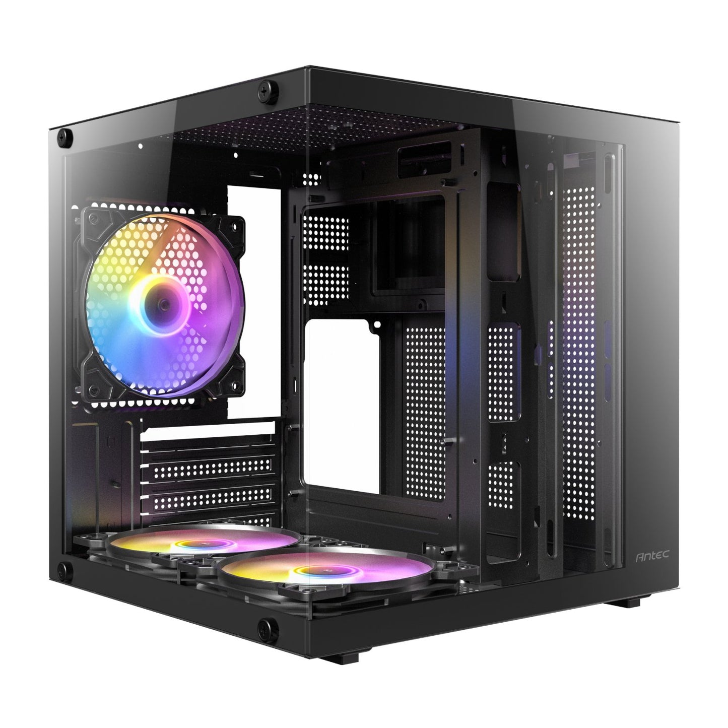 Antec VCX10M RGB Micro-ATX | ITX ARGB Mini -Tower Gaming Chassis - Black-0