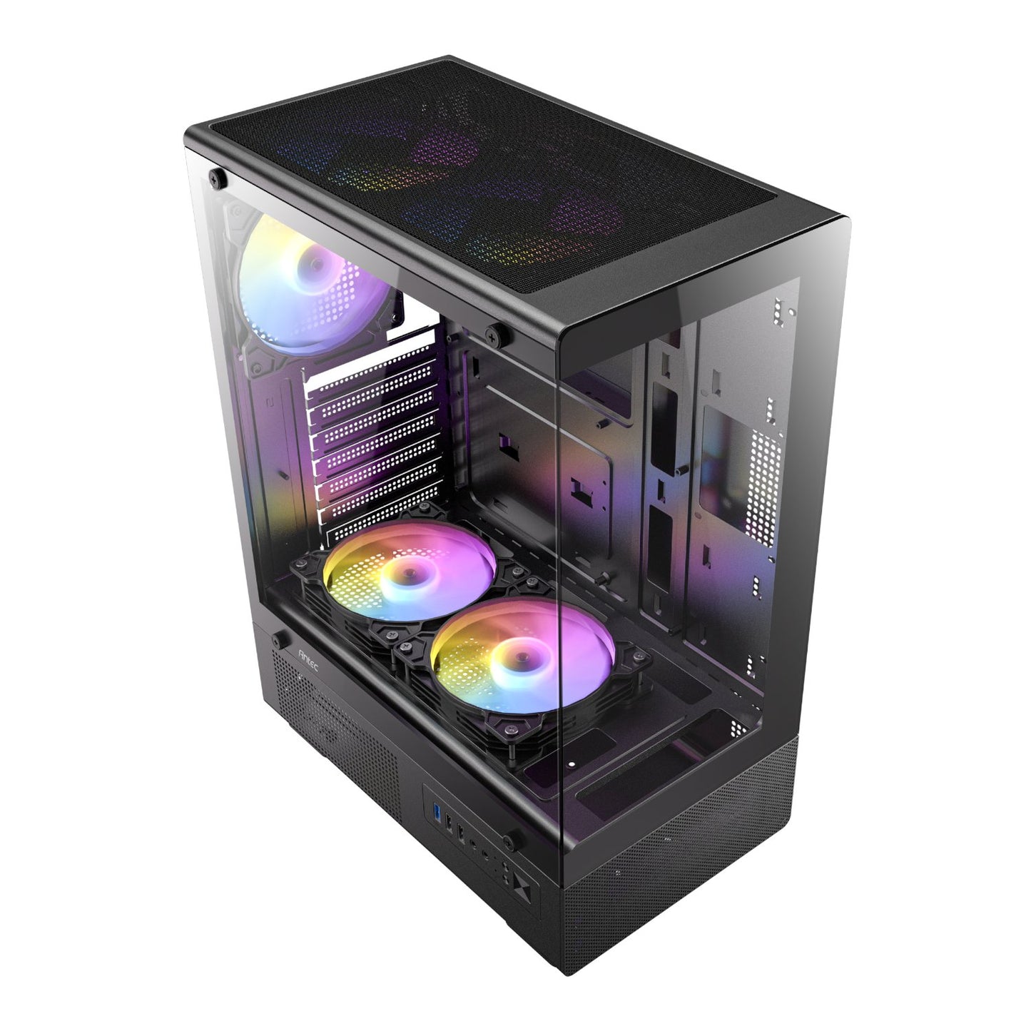 Antec VCX200 RGB Elite ATX Mid-Tower Gaming Chassis - Black-4