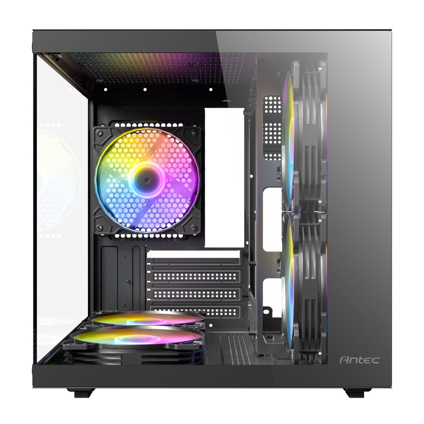 Antec VCX20M RGB Elite Micro-ATX | ITX Mini-Tower Gaming Chassis - Black-1