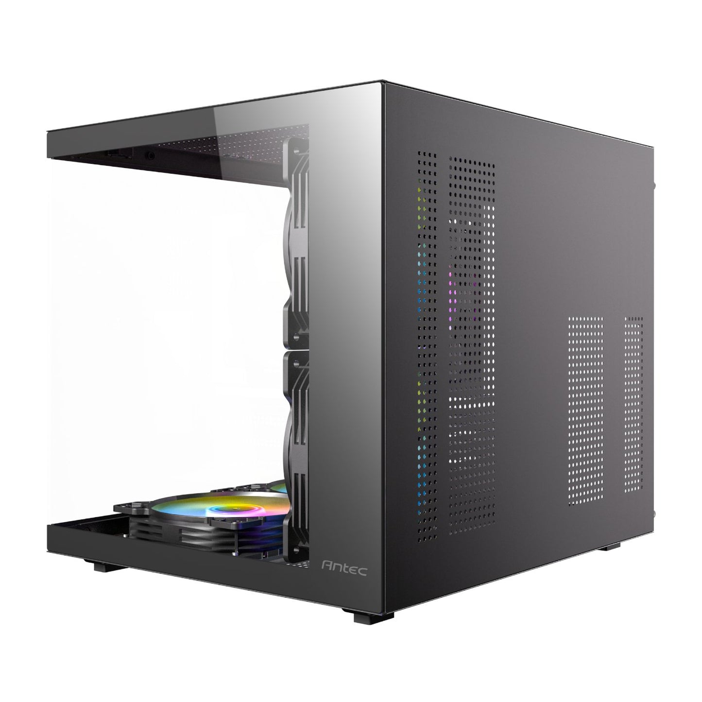 Antec VCX20M RGB Elite Micro-ATX | ITX Mini-Tower Gaming Chassis - Black-2