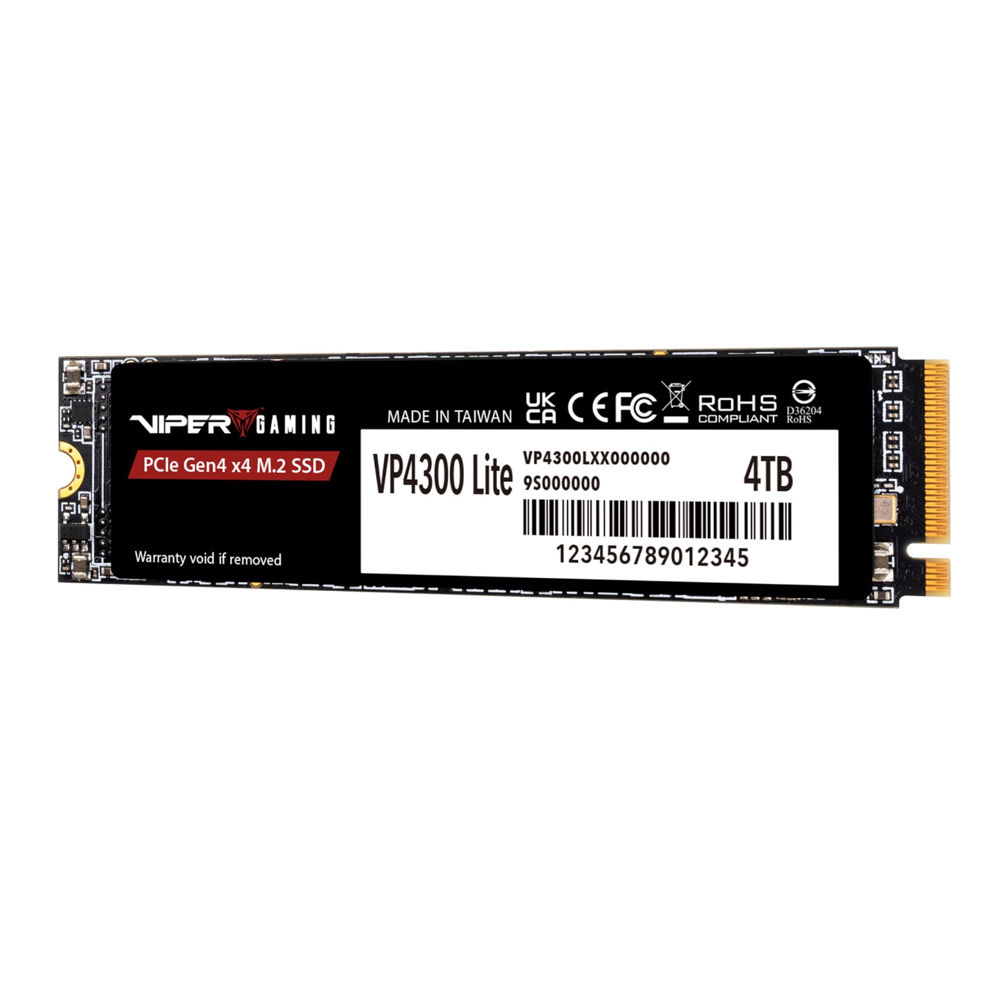 Patriot VP4300 Lite 4TB M.2 PCIe Gen 4 x4 NVMe SSD-2
