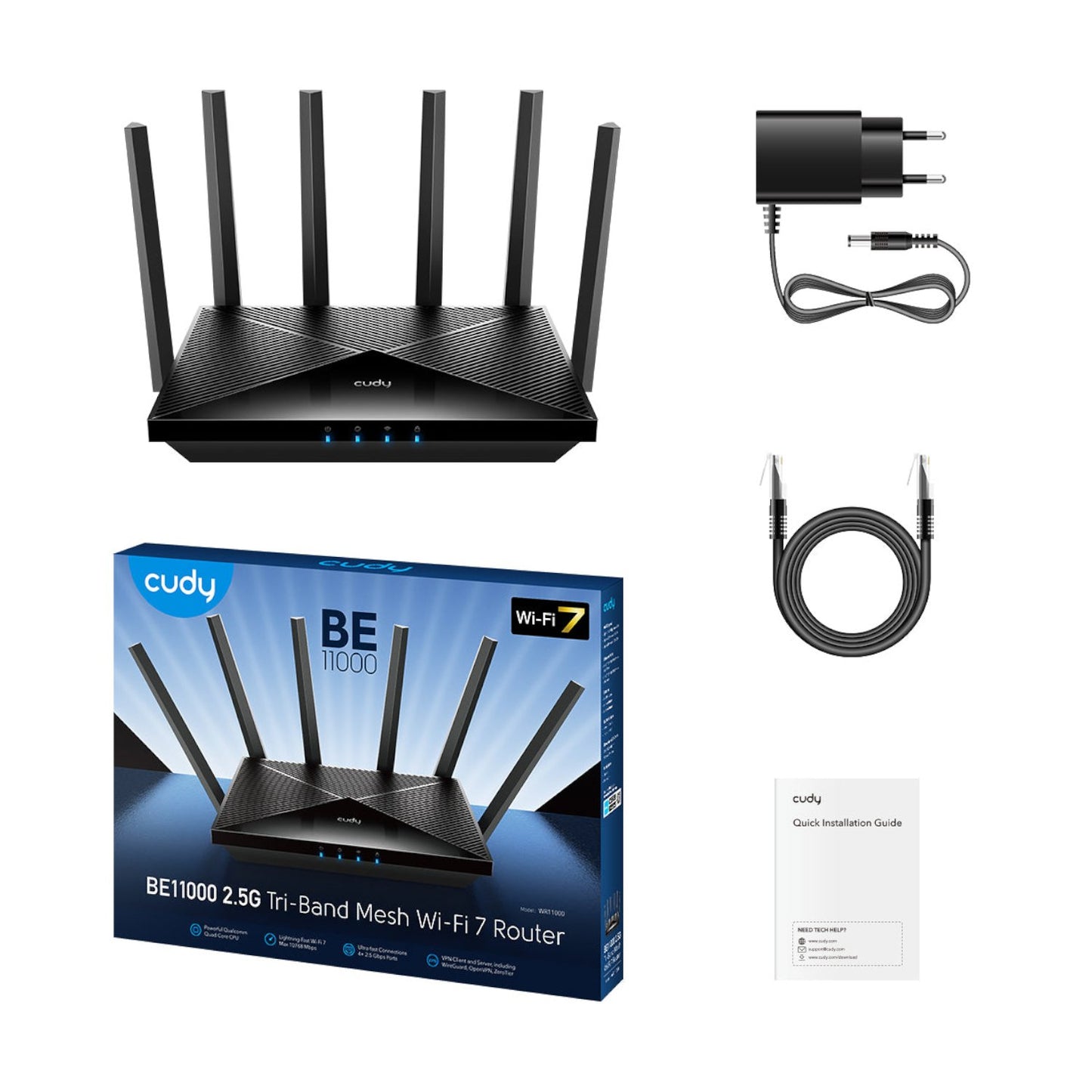 Cudy BE11000 Wi-Fi7 Gigabit Mesh Router-2