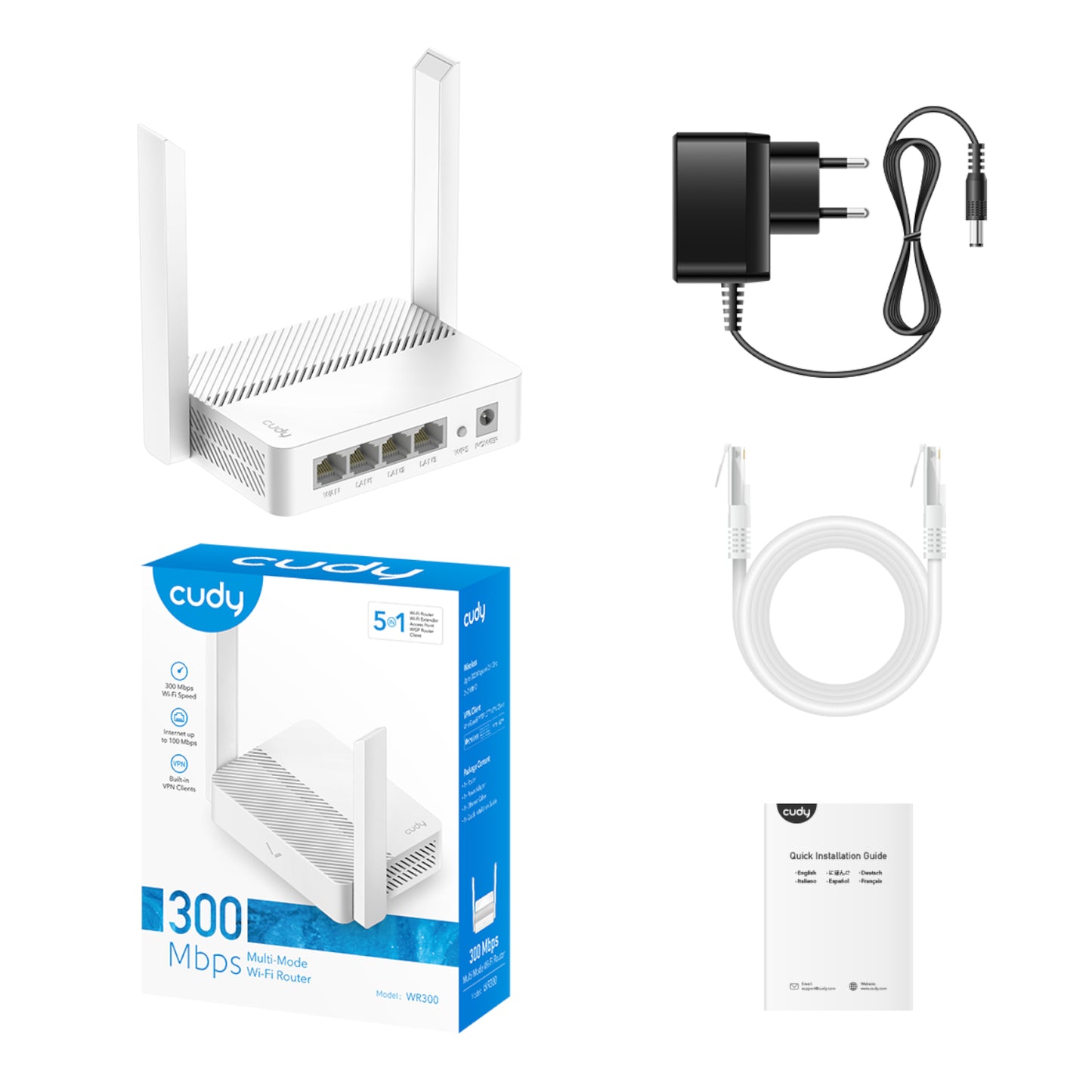 Cudy N300 2.4GHz Wi-Fi Router-5