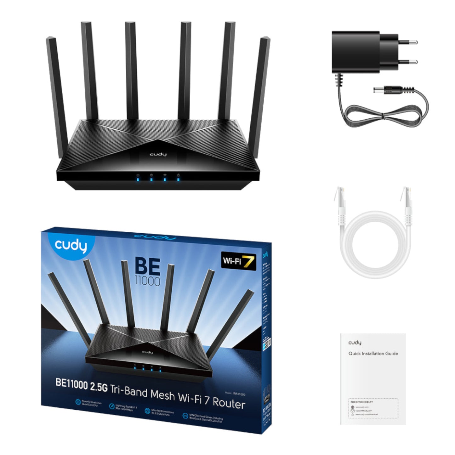 Cudy BE6500 Wi-Fi 7 Dual-Band Router with 2.5Gb WAN-Black-2