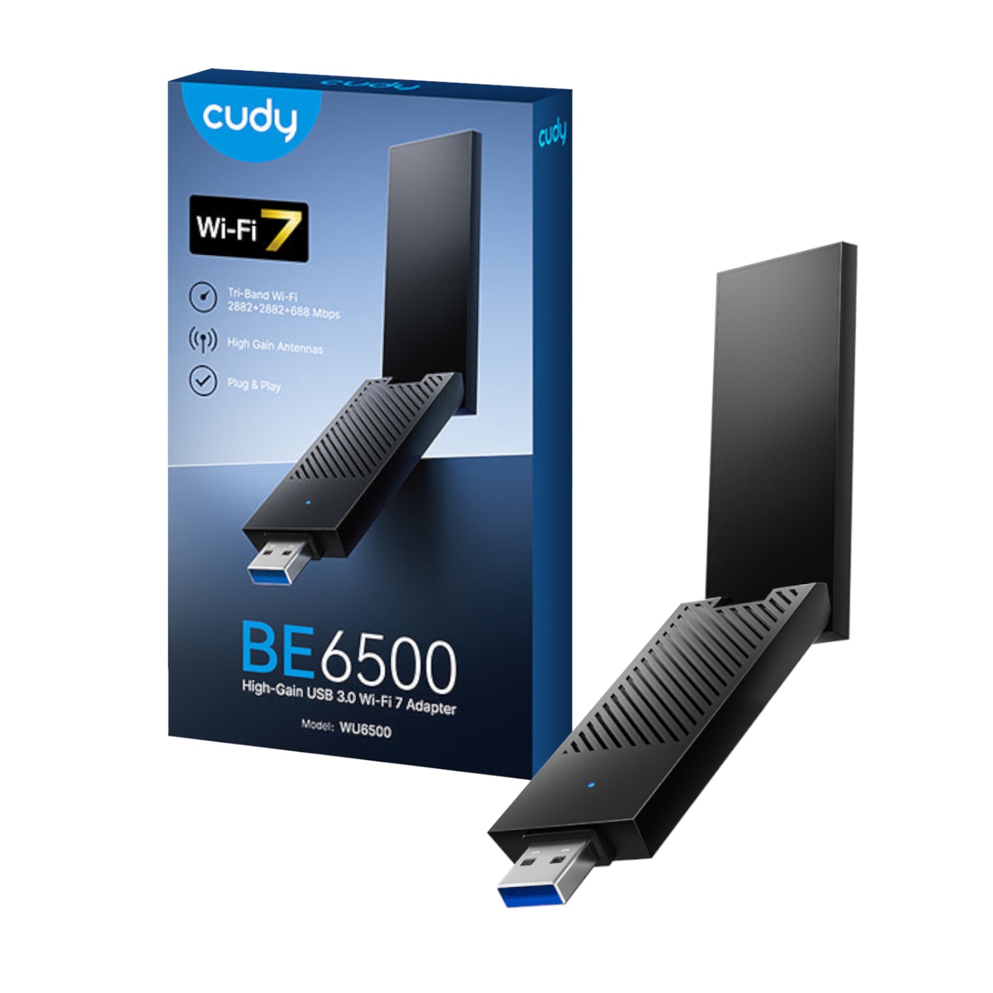 Cudy BE6500 Tir-Band Wi-Fi7 USB 3.0 Adapter-0