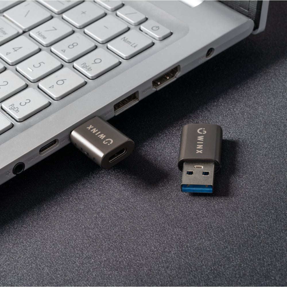 WINX LINK Simple USB to Type-C Adapter Dual Pack-6
