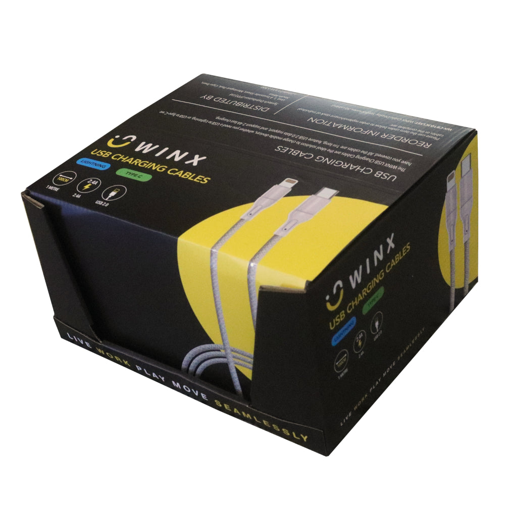 WINX USB to Type-C|Lightning Charging Cables-3