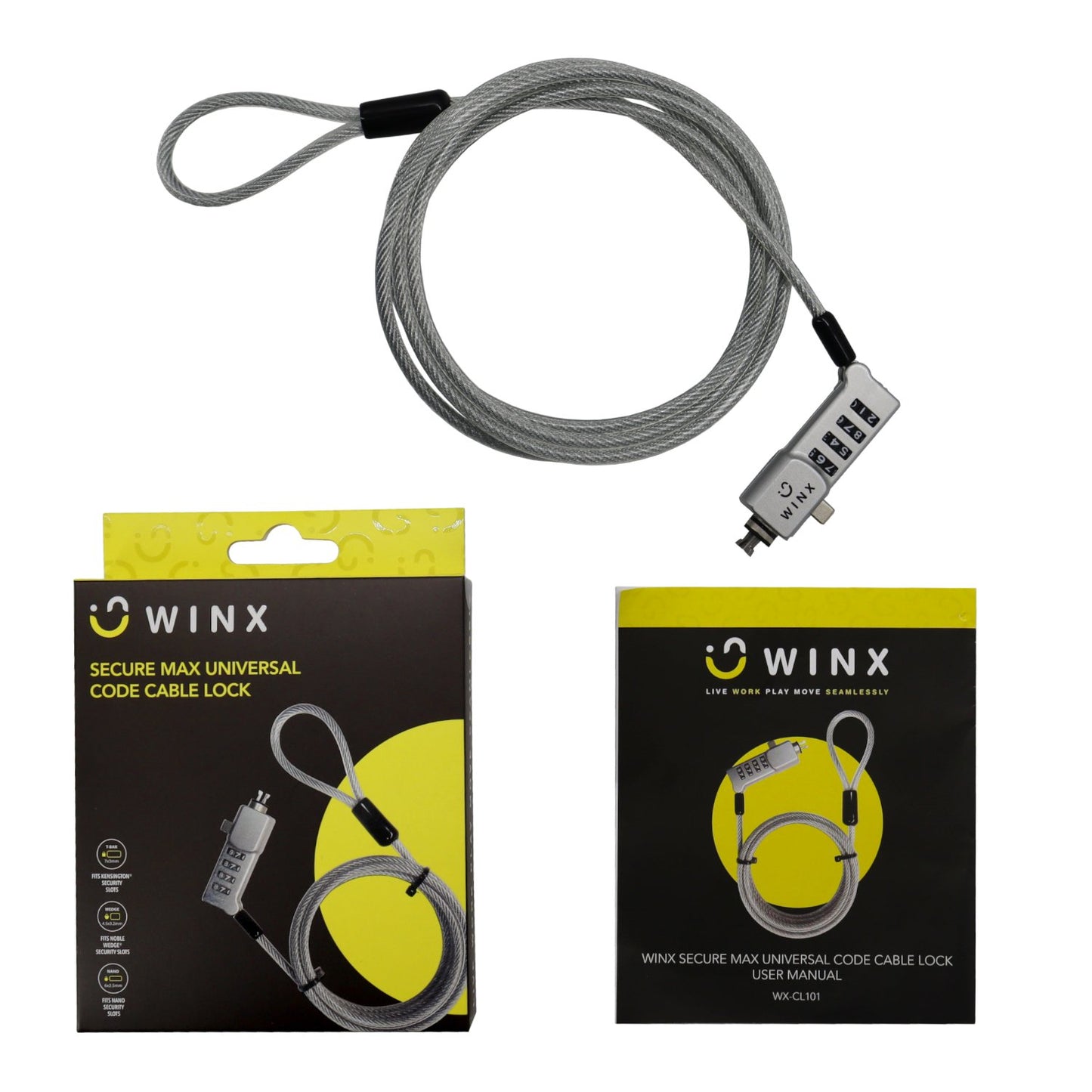 WINX Secure Max Universal Code Cable Lock-4