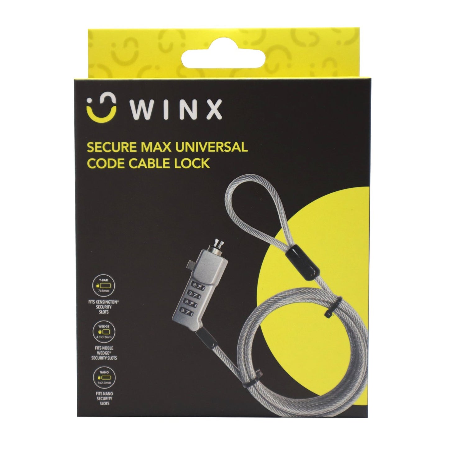 WINX Secure Max Universal Code Cable Lock-5