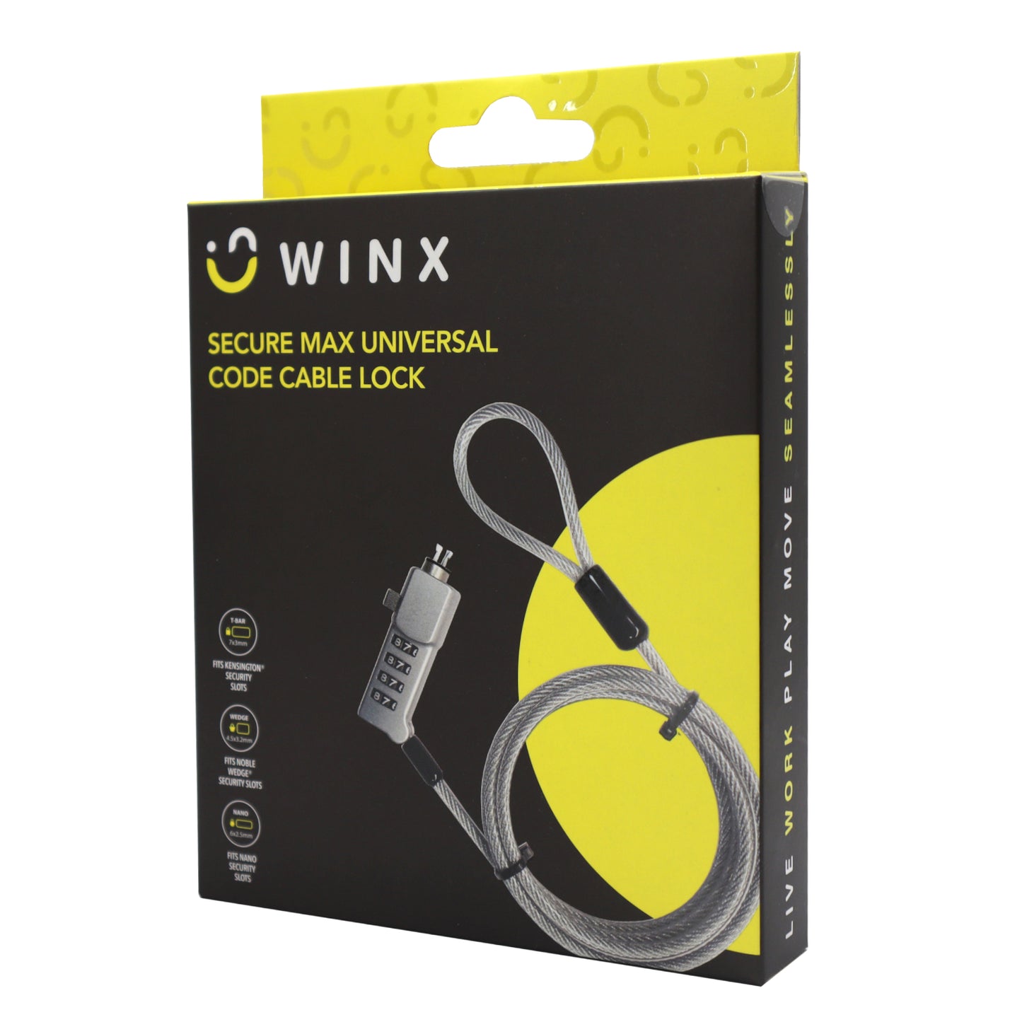 WINX Secure Max Universal Code Cable Lock-6