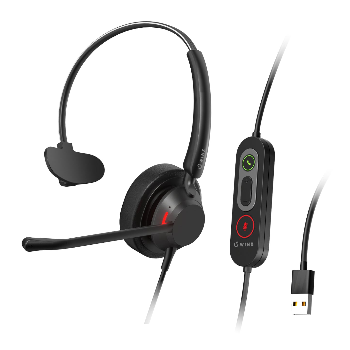 WINX CALL Pro 2 Mono AI Noise Cancelling Headset-0