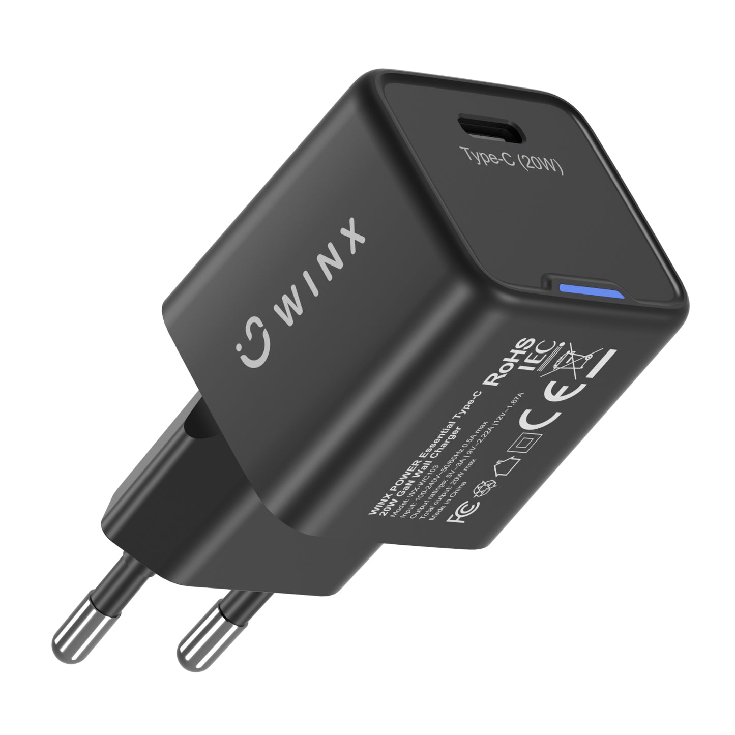 WINX POWER Essential Type-C 20W GaN Wall Charger-3