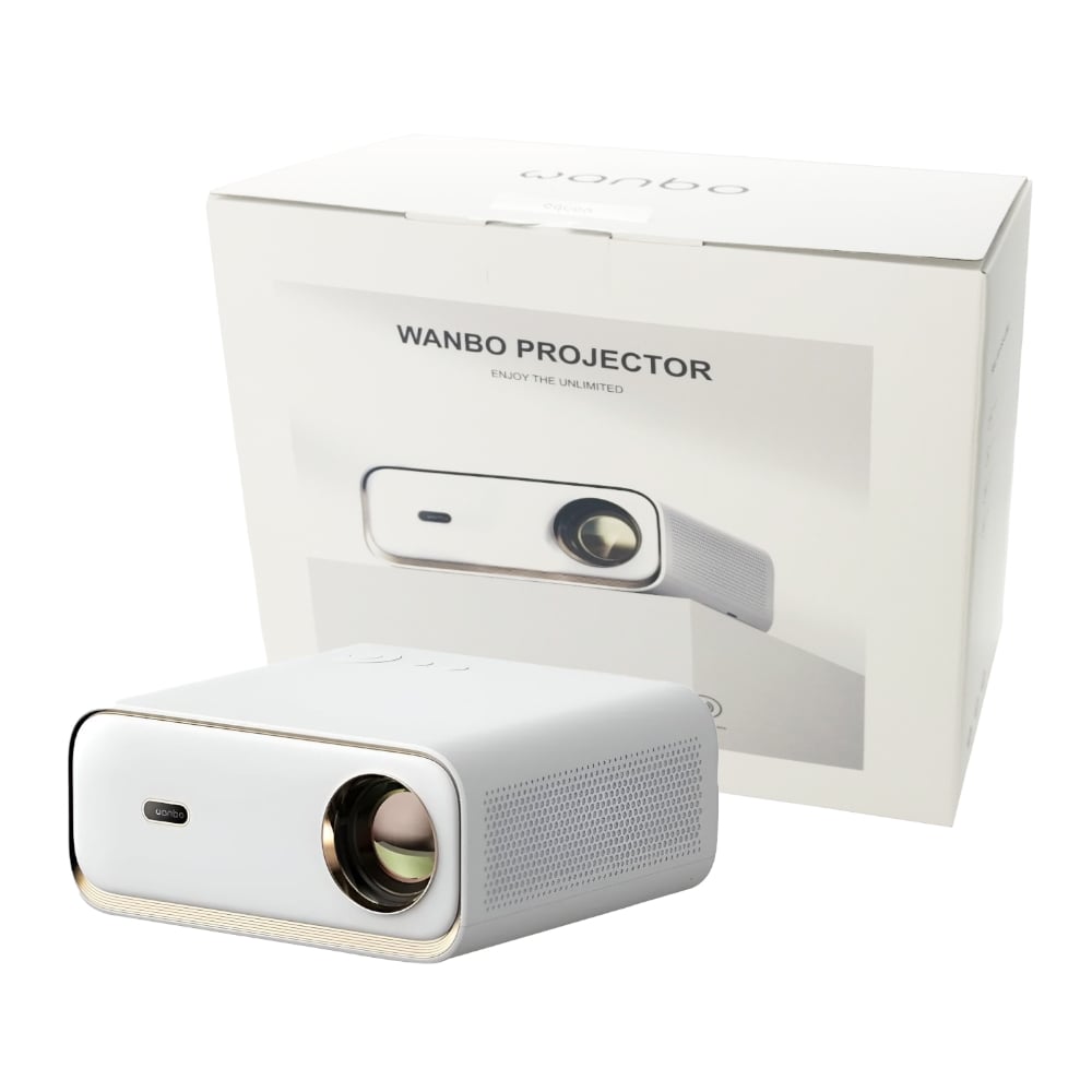 WANBO X5 1080P 1100ANSI Android 9.0 Smart Projector - White-0