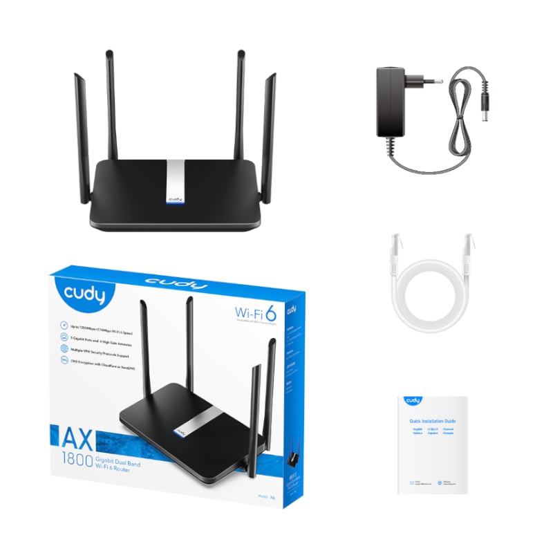 Cudy AX1800 Gigabit Dual Band Smart WiFi 6 Router-3