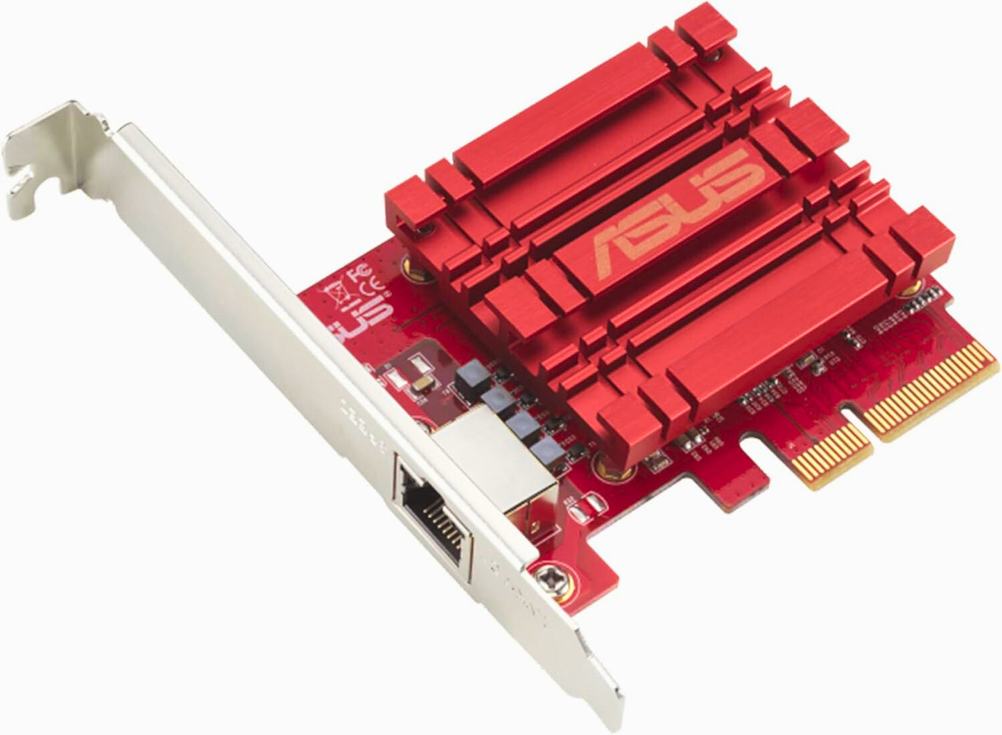 ASUS XG-C100C V3 10Gbps PCIe Network Adapter-RJ45( Red/S)-1